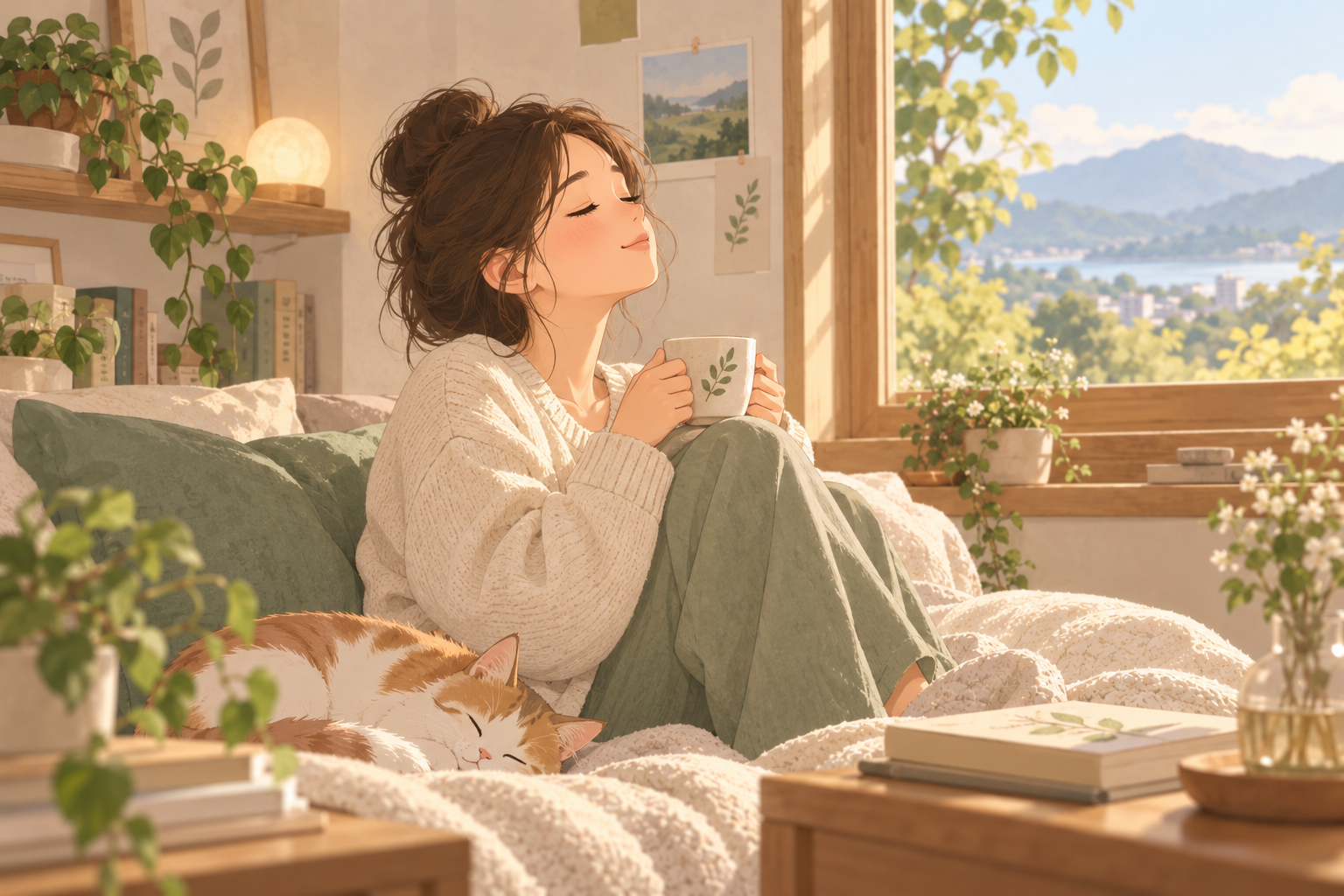 아무것도 하기 싫을 때 지친 마음을 회복하는 모습
