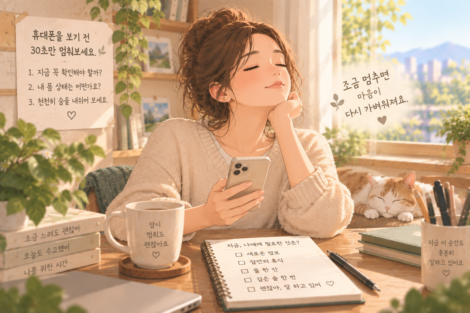스트레스 받을 때 휴대폰을 자꾸 확인하는 이유와 30초 멈추기 방법